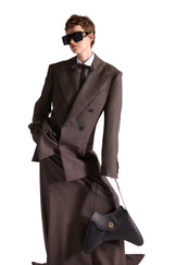 Tailored Wool Tail Skirt