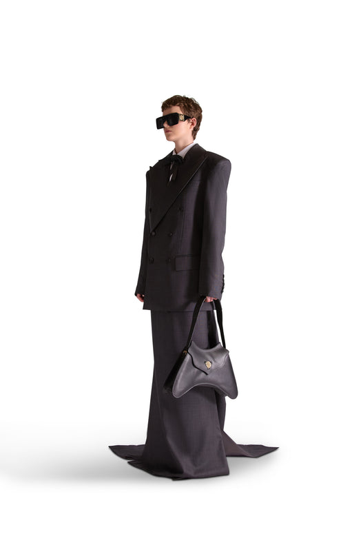 Tailored Wool Tail Skirt