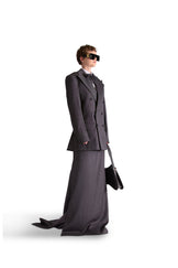 Tailored Wool Tail Skirt