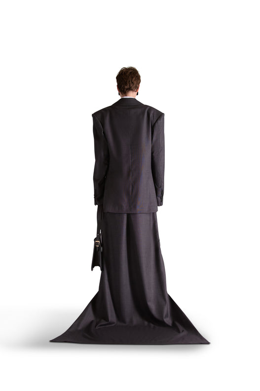 Tailored Wool Tail Skirt