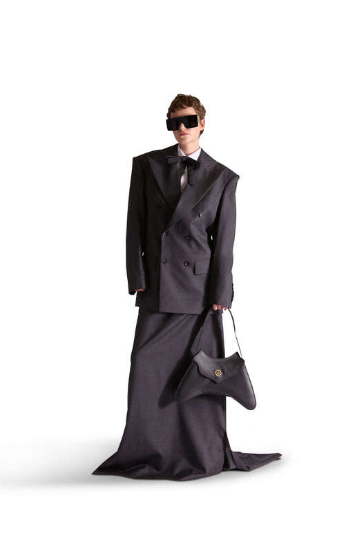 Tailored Wool Tail Skirt