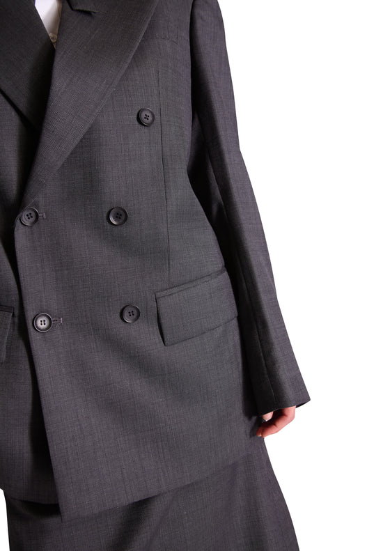 Tailored Wool Tail Skirt