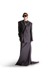 Tailored Wool Tail Skirt
