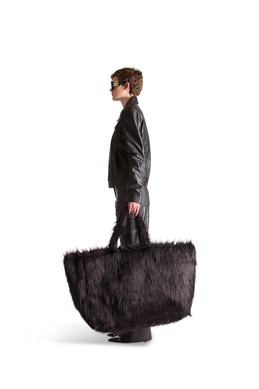 Tailored Leather Flared Trousers