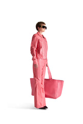 Tailored Leather Flared Trousers