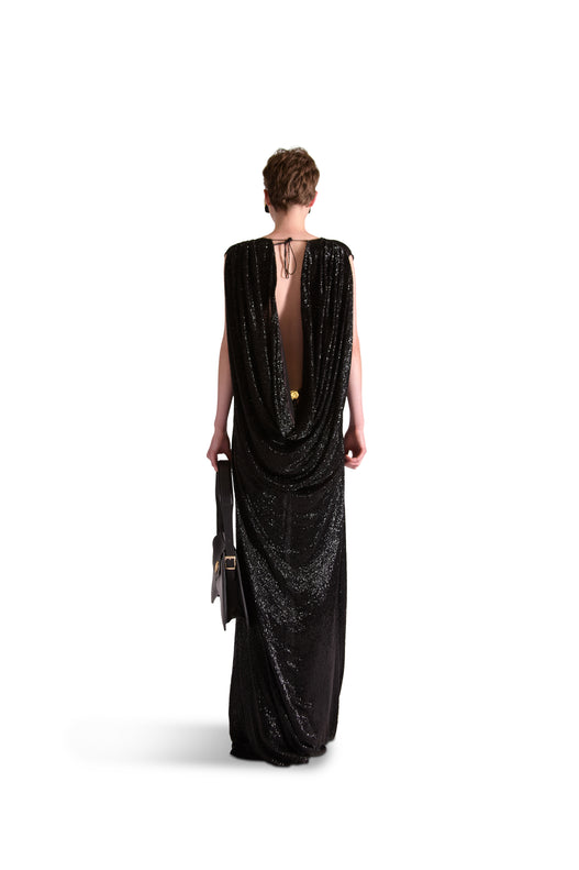 Hand Embroidered Katdana Evening Dress