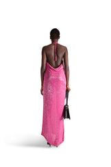 Hand Embroidered Beaded Evening Dress