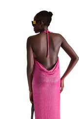 Hand Embroidered Beaded Evening Dress