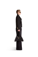 Shirt Collar Double Breasted Wool Jacket