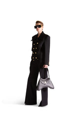 Shirt Collar Double Breasted Wool Jacket