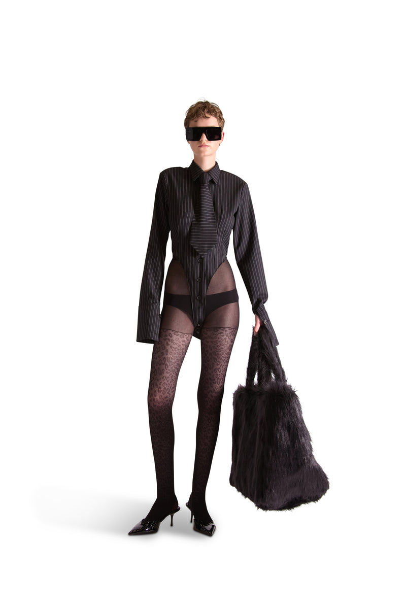 Tailored Wool & Cashmere Pinstripe Tie