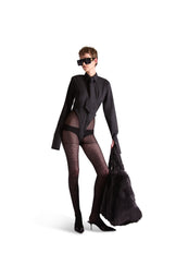 Peak Lapel Double Breasted Pinstripe Wool Overcoat
