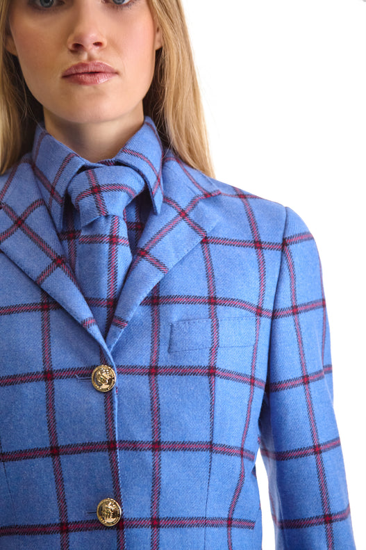 Notch Lapel Single Breasted Cashmere Blazer