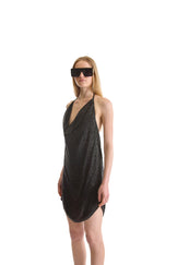 Hand Embroidered Short Evening Dress