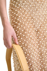 Hand Embroidered Pearl Short Dress