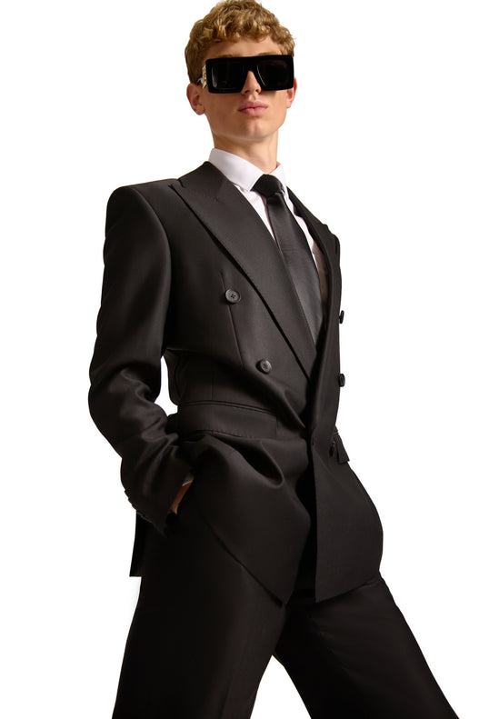 Tailored Double Breasted Wool Suit