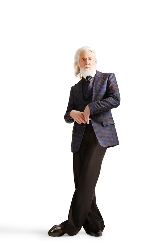 Peak Lapel Single Breasted Check Blazer