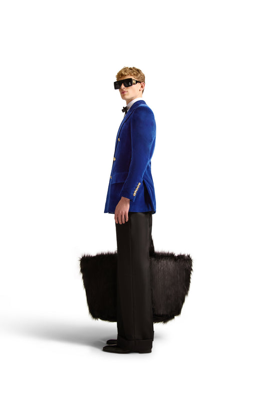Tailored Wide Leg Wool Trousers