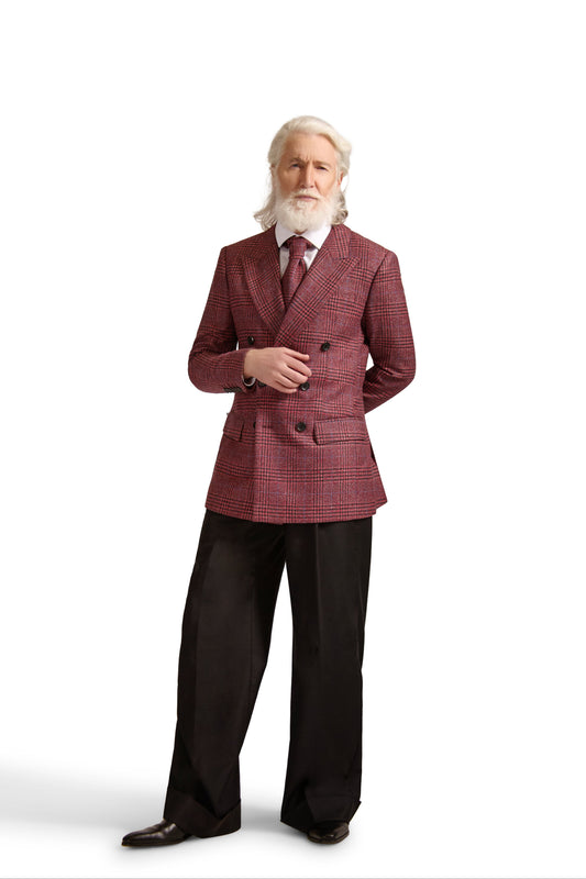 Tailored Check Wool Tie
