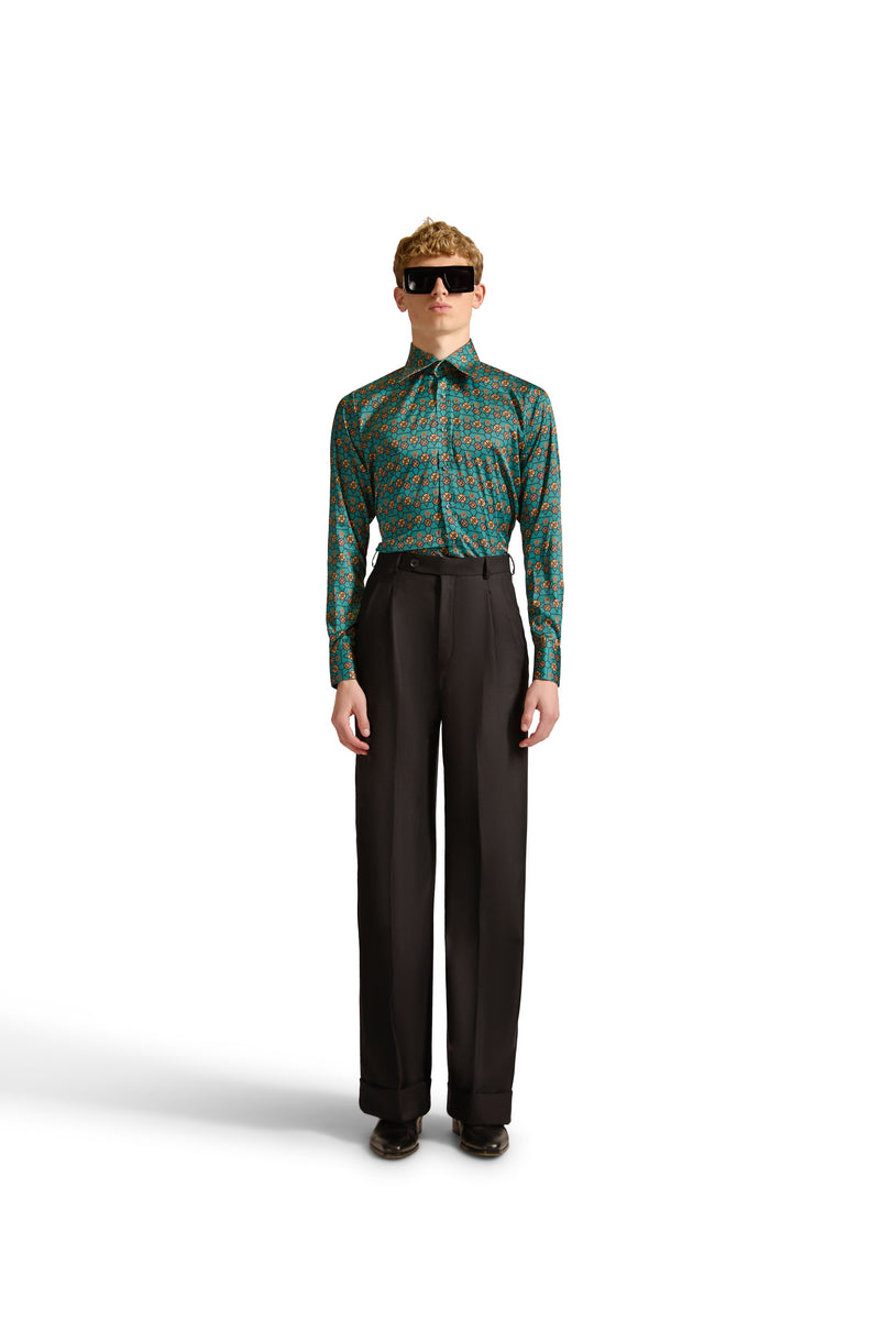 Tailored Fit Monogram Shirt