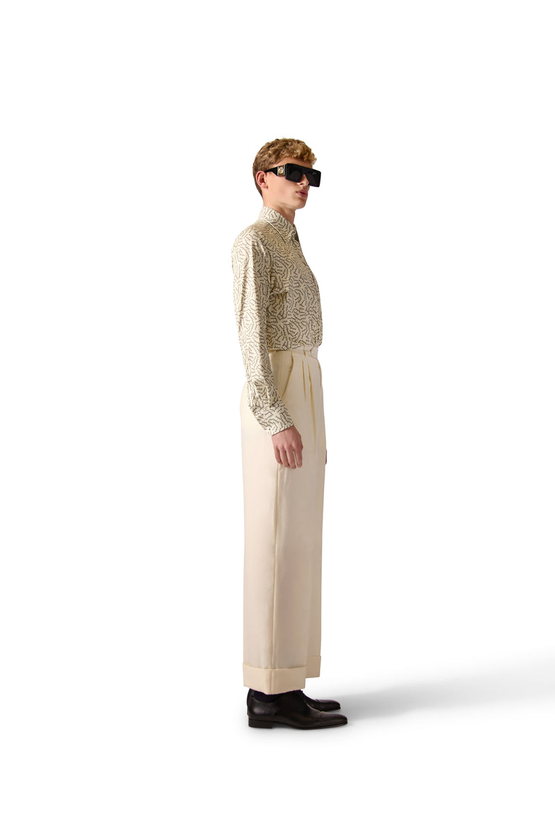Tailored Fit Monogram Shirt