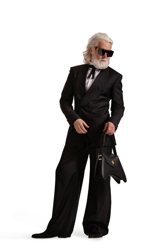 Tailored Wide Leg Wool Trousers