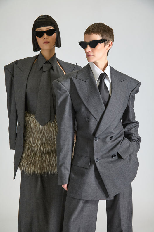 Tailored Double Breasted Wool Suit