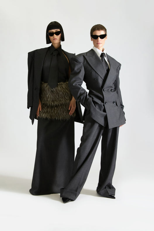 Tailored Double Breasted Wool Suit
