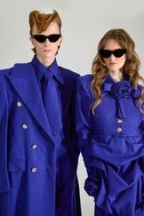 Tailored Wool Jumpsuit & Double Breasted Overcoat