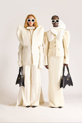 Tailored Single Breasted Wool Jacket & Skirt Set