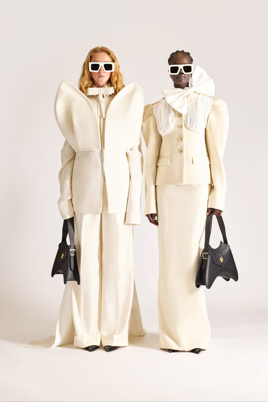Tailored Single Breasted Wool Jacket & Skirt Set
