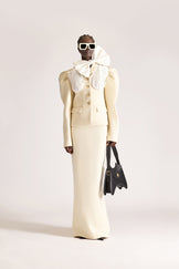 Tailored Single Breasted Wool Jacket & Skirt Set