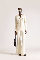 Tailored Single Breasted Wool Blazer & Trouser