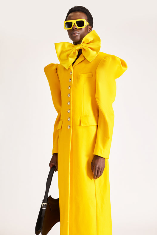 Tailored Single Breasted Wool Long coat