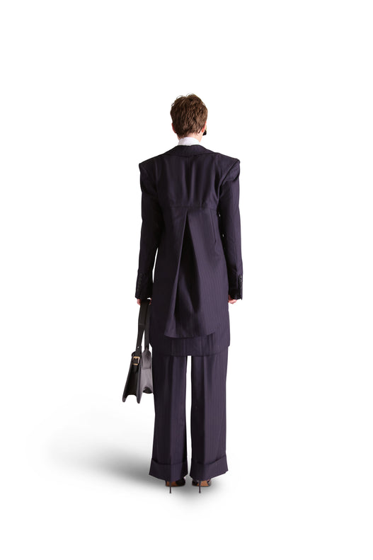 Tailored Pinstripe Tailcoat Wool & Cashmere Suit