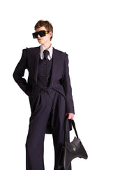 Tailored Pinstripe Tailcoat Wool & Cashmere Suit