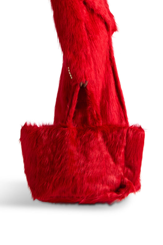Shawl Lapel Single Breasted Fur Coat