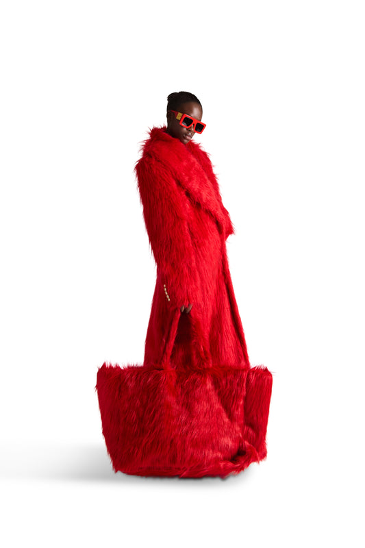 Large Faux Fur Bag