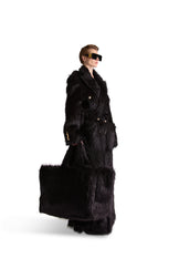 Peak Lapel Double Breasted Fur Coat