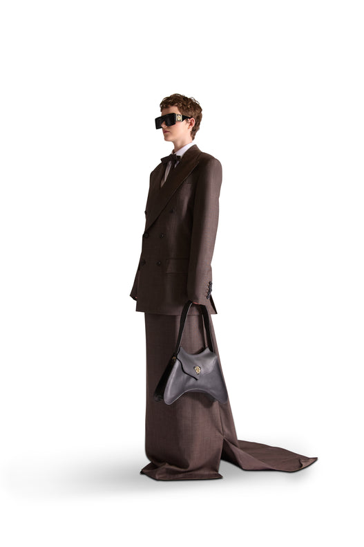 Tailored Wool Tail Skirt
