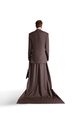 Tailored Wool Tail Skirt