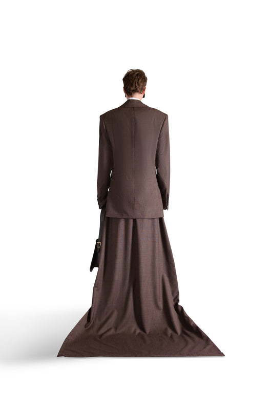 Tailored Wool Tail Skirt
