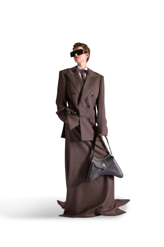 Tailored Wool Tail Skirt