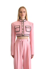 Tailored Wool Wide Leg Trouser