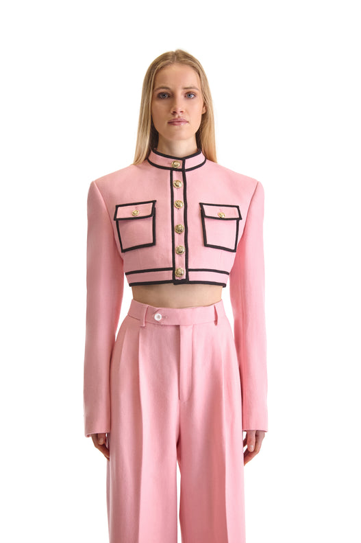 Tailored Wool Wide Leg Trouser