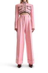 Tailored Wool Wide Leg Trouser