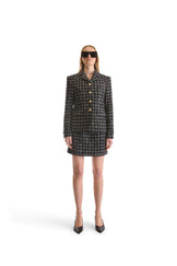 Tailored Tweed Short Skirt