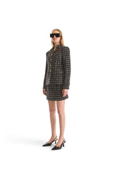 Tailored Tweed Short Skirt