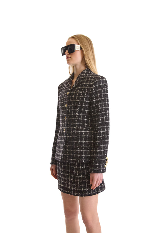 Tailored Tweed Short Skirt