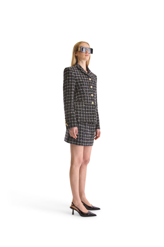 Tailored Tweed Short Skirt